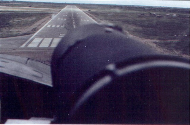 Landing at TonSonNhut, Tent City on left 001.jpg